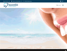 Tablet Screenshot of morelloclinicadental.com